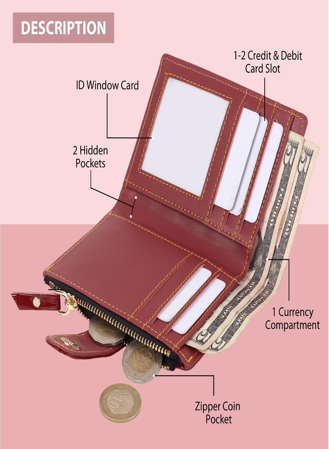 SAMTROH PU Leather Wallet for Women (Red Cherry) - Image 4